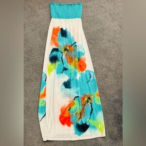 Floral Maxi Skirt with Vibrant Print